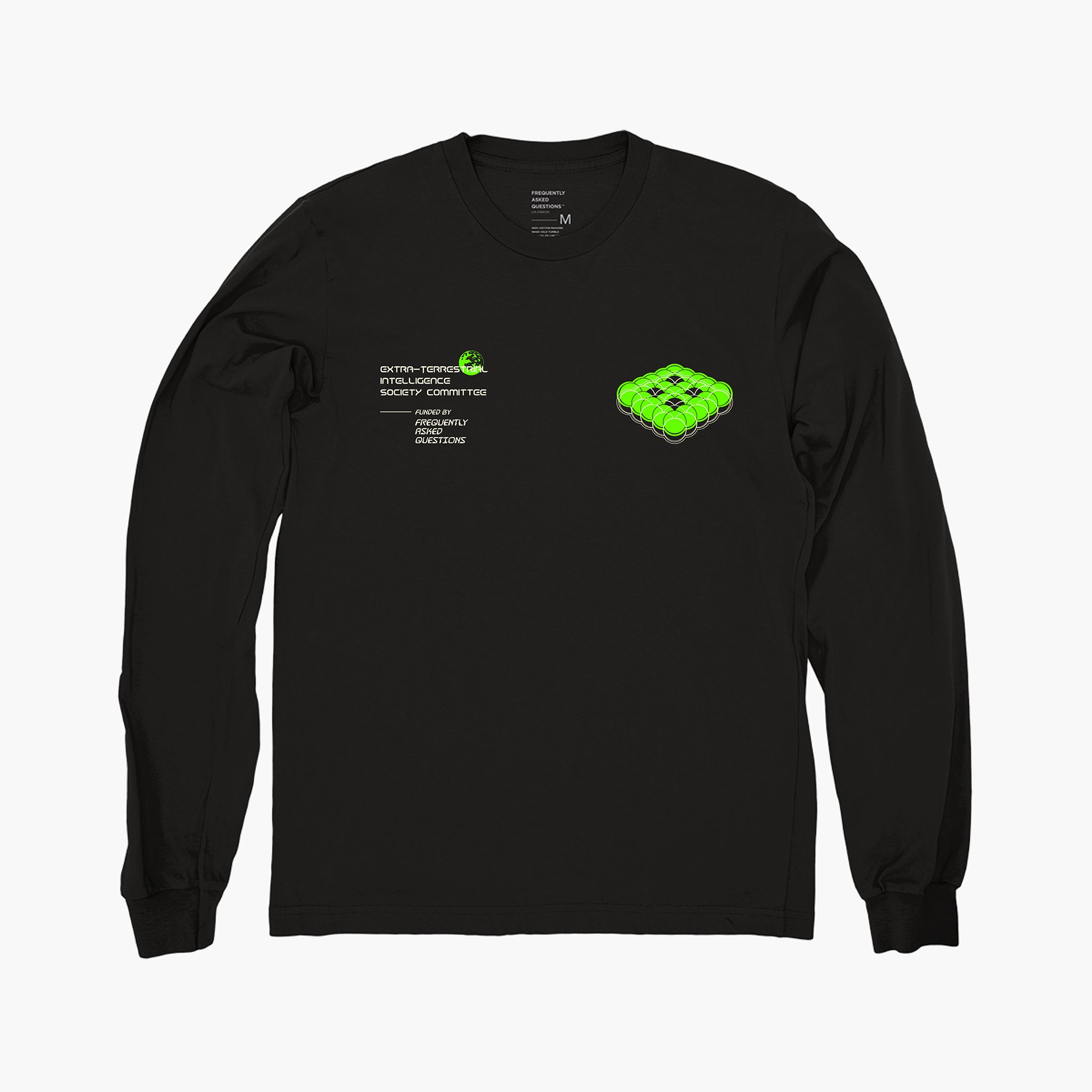 E.T.I.S.C. Long Sleeve T-Shirt - Frequently Asked Questions